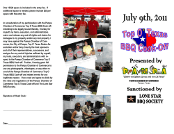 One 15X20 space is included in the entry fee. If additional space is