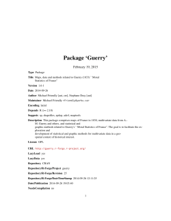 Package `Guerry`