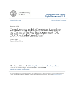 Central America and the Dominican Republic in the Context of the