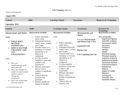 Curriculum Map