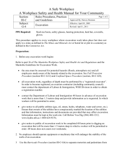 A Safe Workplace A Workplace Safety and Health Manual for Your