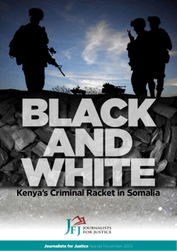 Black and White: Kenya`s Criminal Racket in
