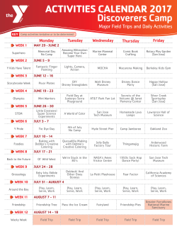 Discoverers Camp - YMCA of San Francisco