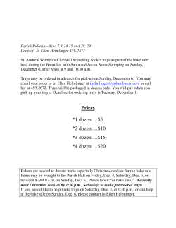 Prices *1 dozen&hellip;.$5 *2 dozen&hellip;.$10 *3 dozen&hellip;.$15 *4 dozen&hellip;.$20