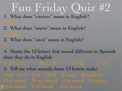 2. What does &ldquo;enero&rdquo; mean in English? - DC
