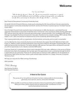 Deb Stresing - Germantown Community Scholarship Fund