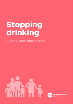 Stopping drinking