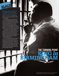 King in Birmingham - University of Hartford