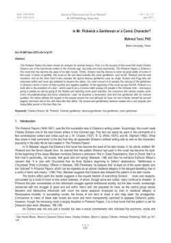 Is Mr. Pickwick a Gentleman or a Comic Character?