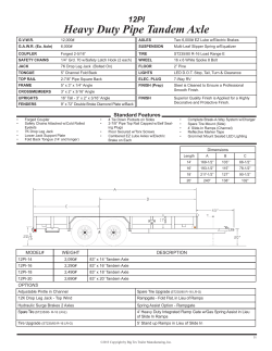 12PI Heavy Duty Pipe Tandem Axle - Home