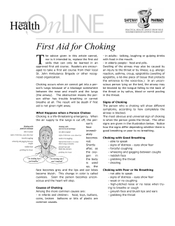 First Aid for Choking - Bowmont Medical Clinic