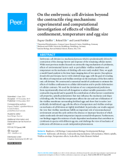 On the embryonic cell division beyond the contractile ring
