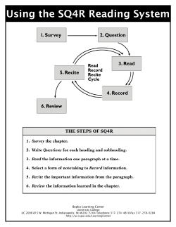 SQ4R Reading Method