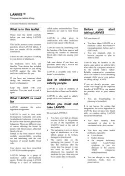 lanvis - Medsafe