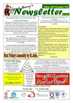 Friday 16th November 2012