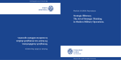 Strategic Illiteracy: The Art of Strategic Thinking in Modern Military