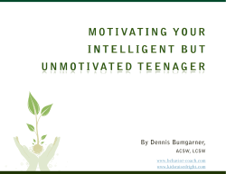 motivating your intelligent but unmotivated teenager motivating your