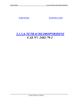 2,3,5,6-TETRACHLOROPYRIDINE CAS N&deg;: 2402-79-1