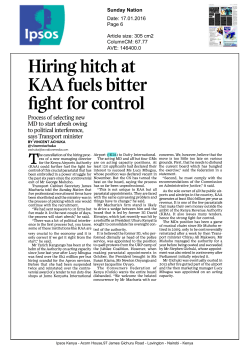 Hiring hitch at fight for control