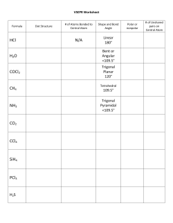HCl N/A H2O COCl2 CH4 NH3 CO2 CCl4 SiH4 PCl3