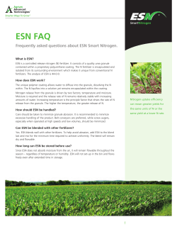 Frequently asked questions about ESN Smart Nitrogen.