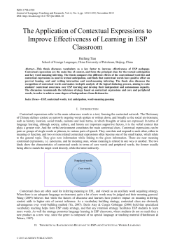 The Application of Contextual Expressions to Improve Effectiveness