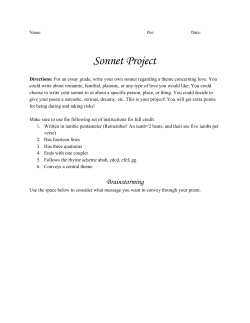 Sonnet Project - cloudfront.net