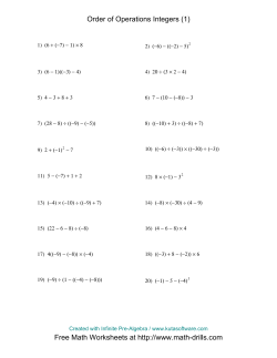 Free Math Worksheets at http://www.math