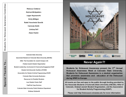 Never Again?! - Students for Holocaust Awareness