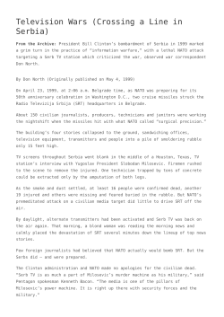 Television Wars (Crossing a Line in Serbia)