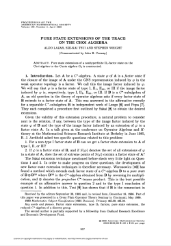PURE STATE EXTENSIONS OF THE TRACE ON THE CHOI