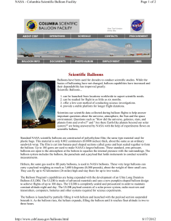 Scientific Balloons - Agriculture Defense Coalition