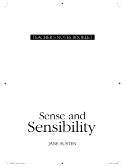 Sense and Sensibility