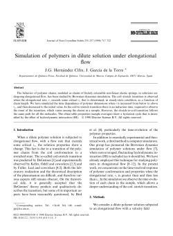 Simulation of polymers in dilute solution under elongational flow