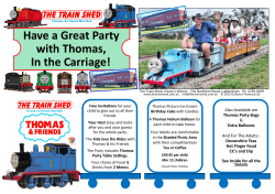 Have a Great Party with Thomas, In the Carriage!