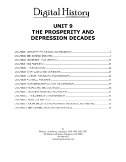 unit 9 the prosperity and depression decades