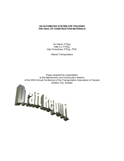 An Automated System for Tracking the Haul of Construction Materials