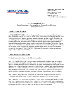 Operating Instructions - Birchwood Technologies