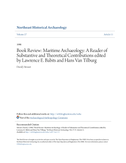 Book Review: Maritime Archaeology: A Reader of