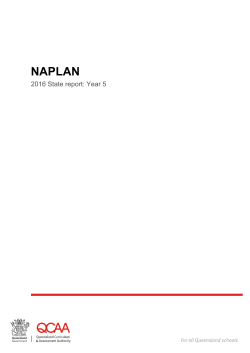 NAPLAN 2016 State report: Year 5
