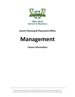 Management - Mike Ilitch School of Business