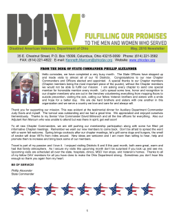 May 16 - DAV Department of Ohio Home Page