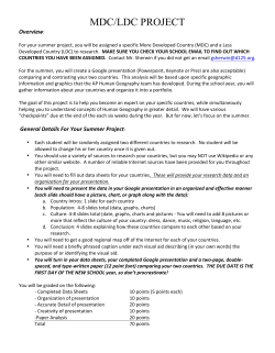 mdc/ldc project - Stevenson High School