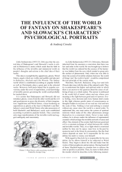 the influence of the world of fantasy