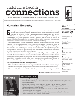 Nurturing Empathy - California Childcare Health Program