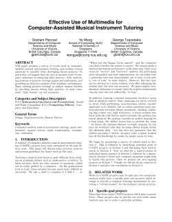 Effective Use of Multimedia for Computer