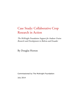 Case Study: Collaborative Crop Research in