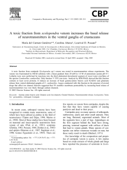 A toxic fraction from scolopendra venom