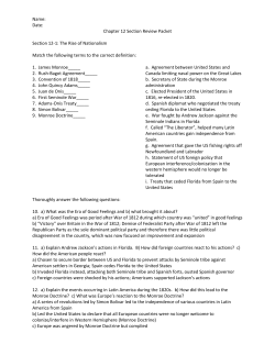 Name: Date: Chapter 12 Section Review Packet Section 12