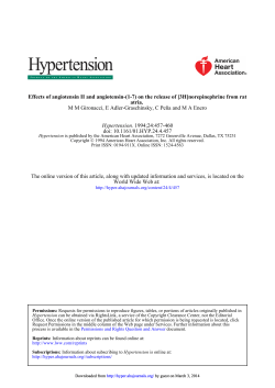 M M Gironacci, E Adler-Graschinsky, C Pe&ntilde;a and M A Enero atria